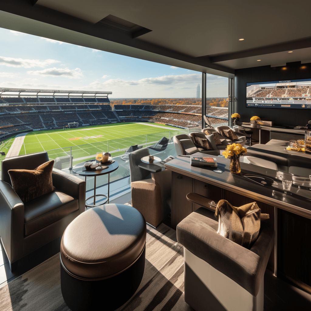 About Us suites and premium seating
