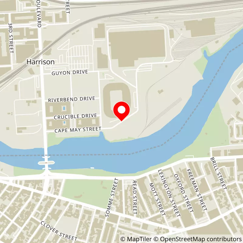 Map of Sports Illustrated Stadium's location