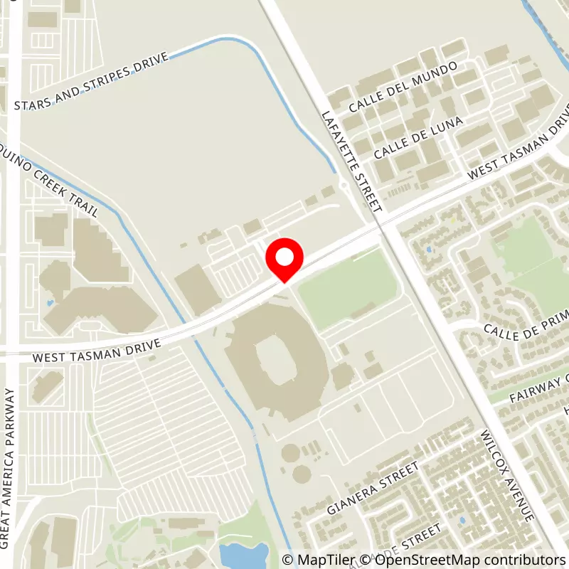 Map of Levi's Stadium's location