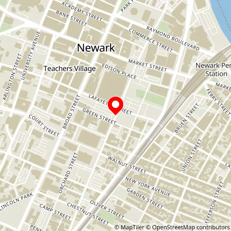 Map of Prudential Center's location