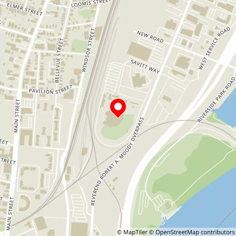 Map of Xfinity Theatre's location