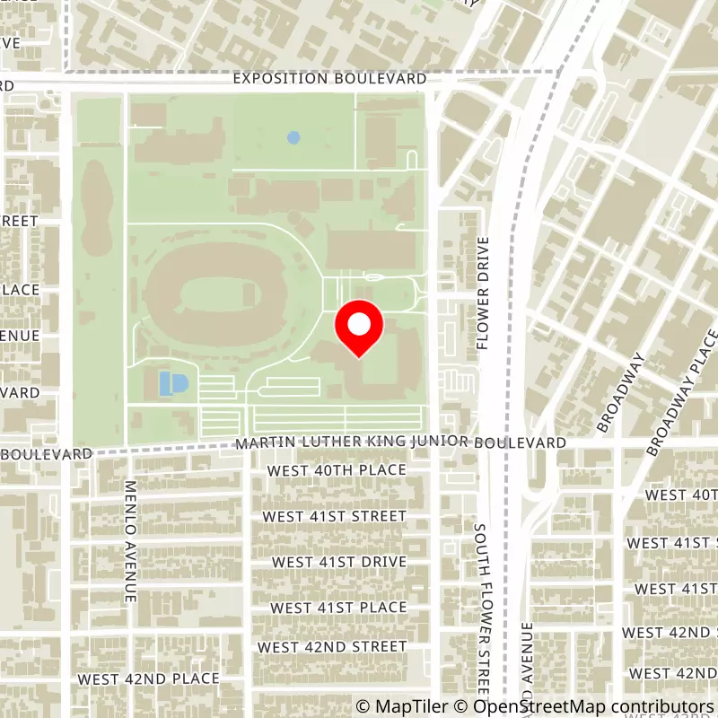 Map of BMO Stadium's location