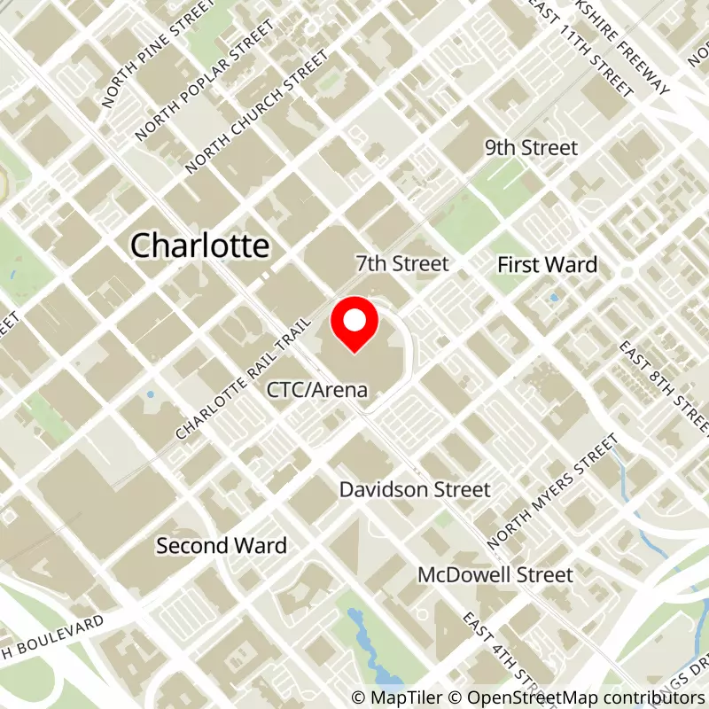 Map of Spectrum Center's location