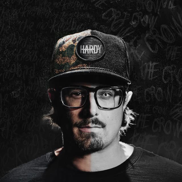 Hardy with Koe Wetzel, Stephen Wilson Jr. and McCoy Moore