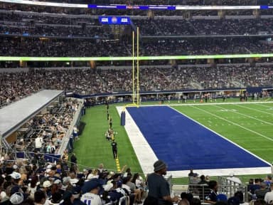 Touchdown Suites are located behind the endzone.