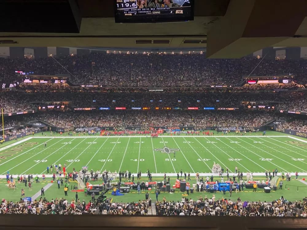 View from a mid-field suite on the 300 level
