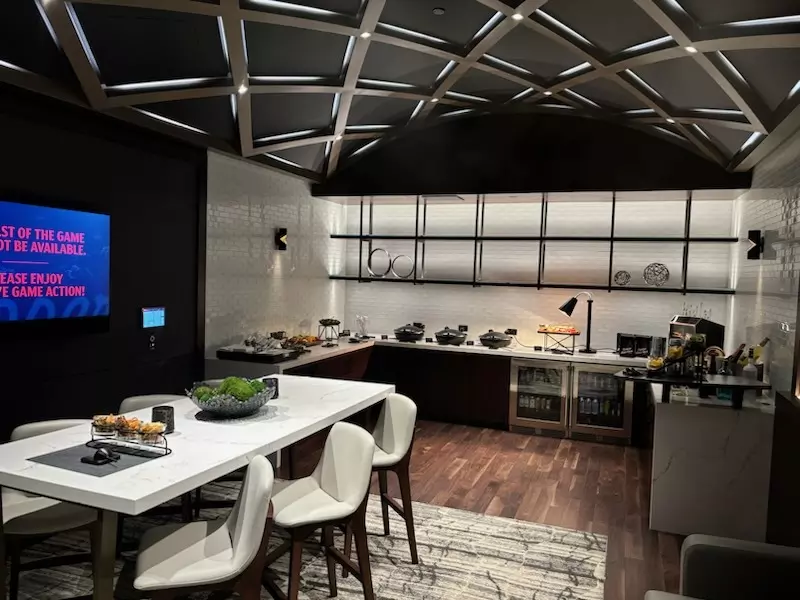 Bungalow Suites are located beneath the seats.