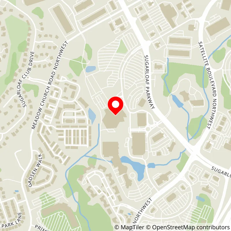 Map of Gas South Arena's location